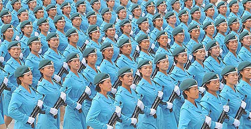 女民兵方隊4女民兵方隊4，時代風(fēng)采與力量展現(xiàn)