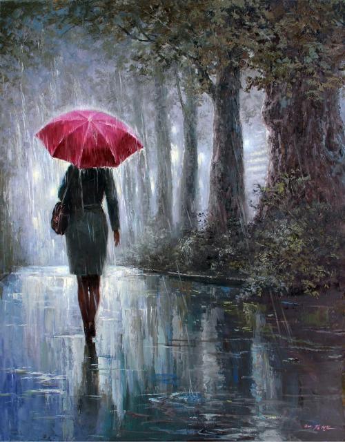 女孩給雨中執(zhí)勤的交警撐傘雨中溫情，女孩為執(zhí)勤交警撐傘，傳遞正能量
